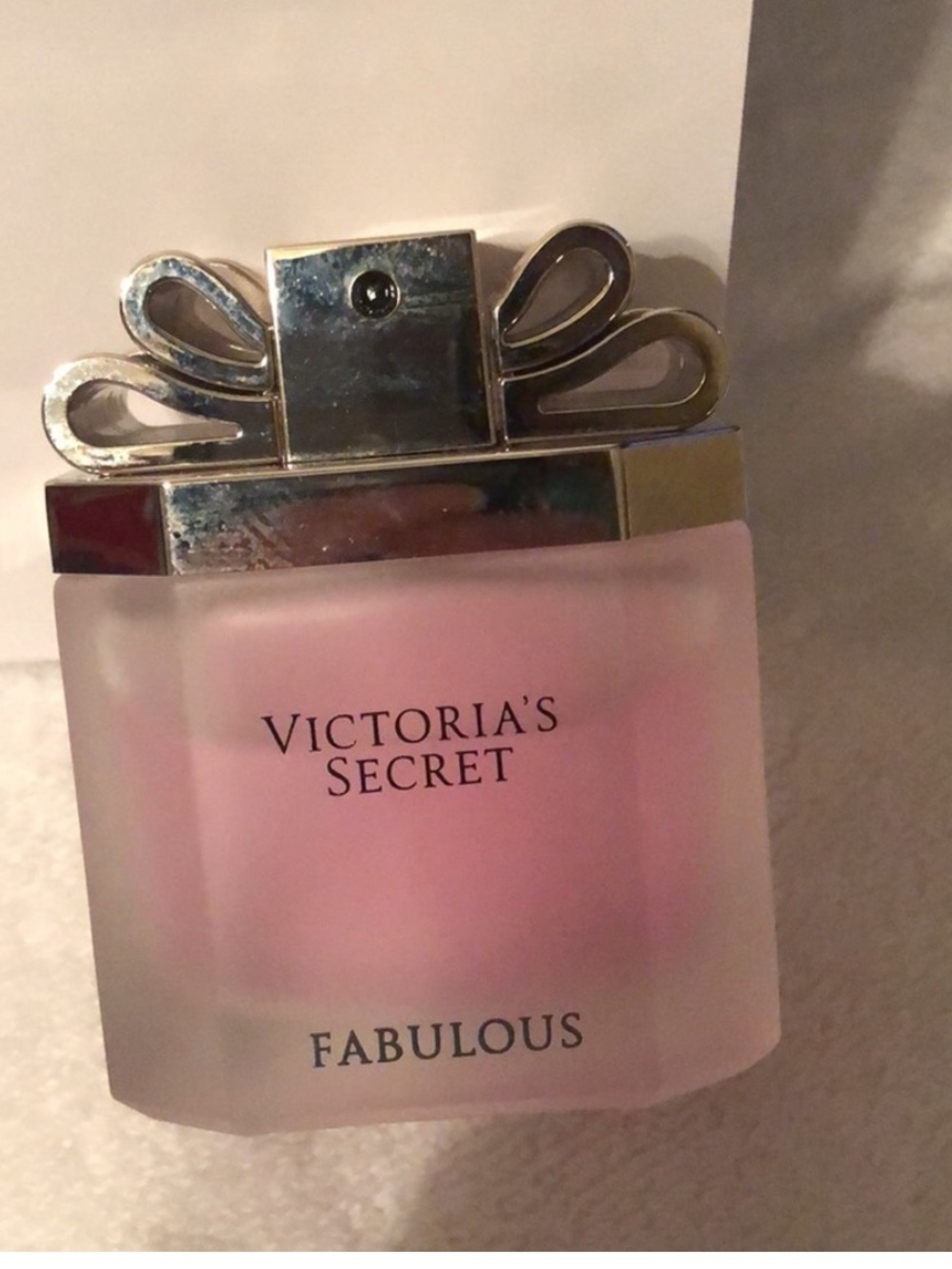 Victoria's Secret Fabulous. Silver Bow Cap. 3.4 oz. New. No box.
